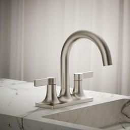 Kohler Venza Centerset bathroom sink faucet, 0.5 gpm - Vibrant Brushed Nickel - image 2