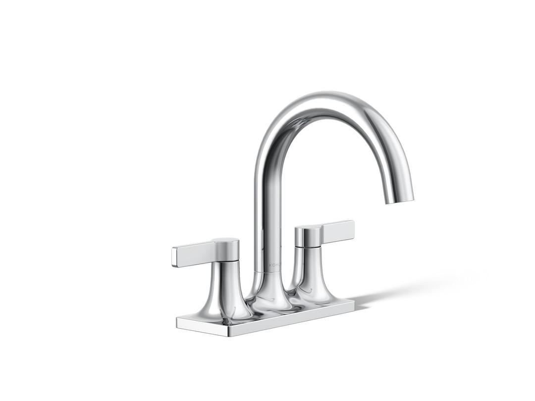 Kohler Venza Centerset bathroom sink faucet, 0.5 gpm - Polished Chrome by Kohler