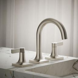 Kohler Venza Widespread bathroom sink faucet, 1.2 gpm - Vibrant Brushed Nickel - image 2