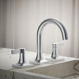 Kohler Venza Widespread bathroom sink faucet, 1.2 gpm - Polished Chrome - image 2
