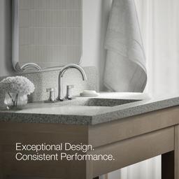 Kohler Venza Widespread bathroom sink faucet, 1.2 gpm - Polished Chrome - image 4