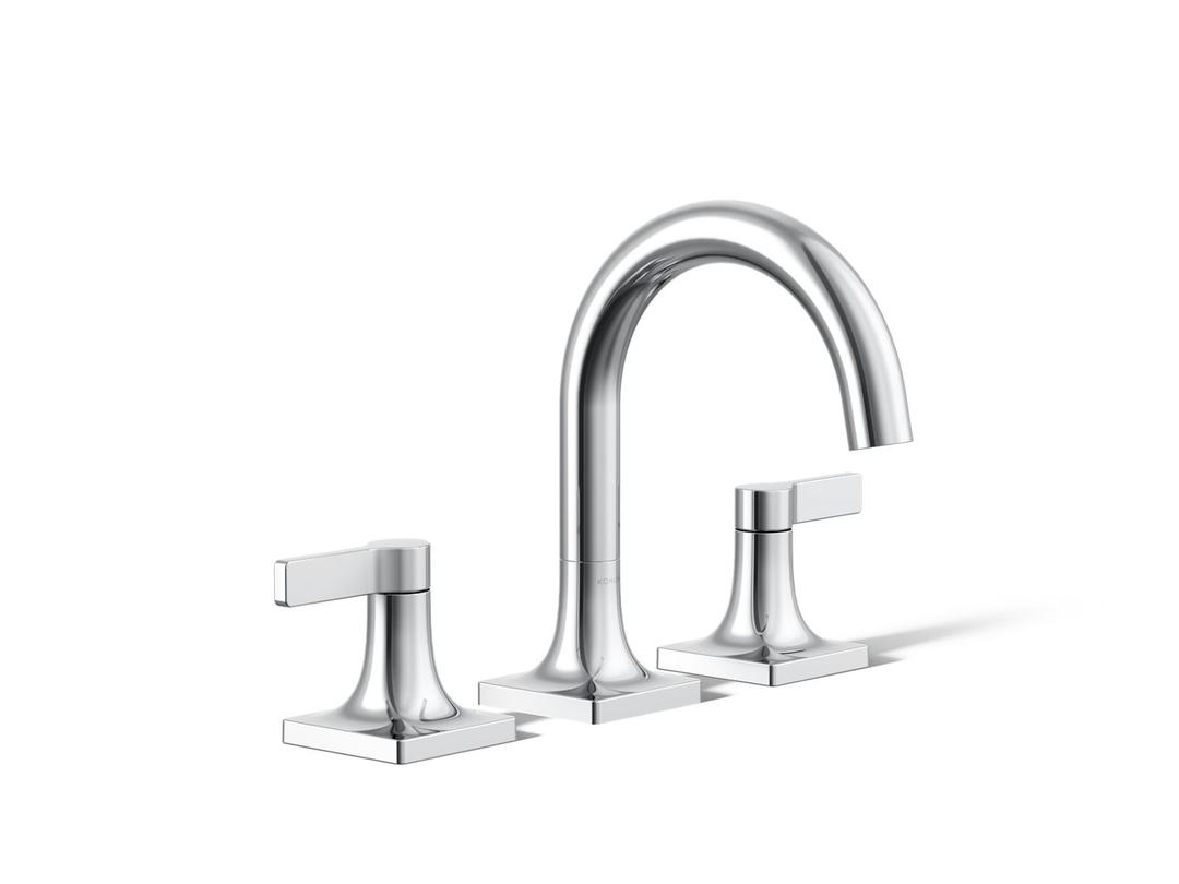 Kohler Venza Widespread bathroom sink faucet, 1.2 gpm - Polished Chrome by Kohler