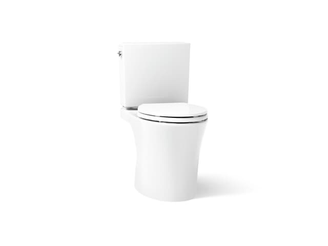 Kohler Veil Two-piece elongated toilet with skirted trapway, 1.28 gpf - White