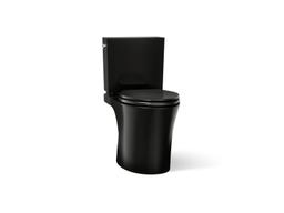 Kohler Veil Two-piece elongated toilet with skirted trapway, 1.28 gpf - Black - image 1