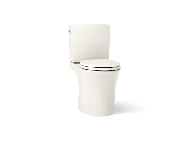 Kohler Veil Two-piece elongated toilet with skirted trapway, 1.28 gpf - Biscuit