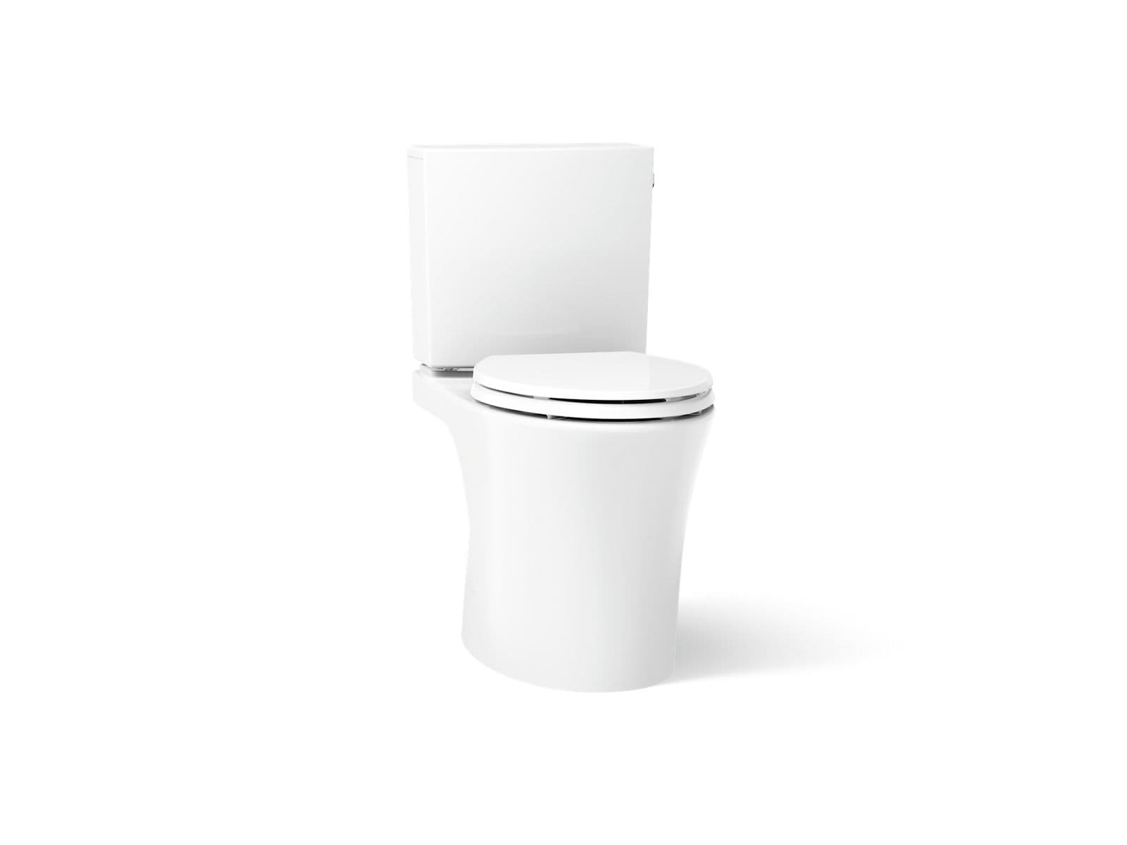 Kohler Veil Two-piece elongated toilet with skirted trapway, 1.28 gpf - White by Kohler