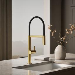 Components Semi-professional kitchen sink faucet with two-function sprayhead - image 2