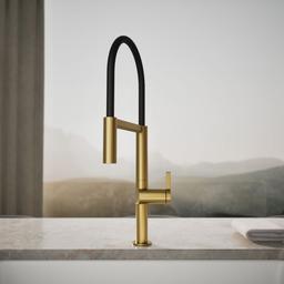 Components Semi-professional kitchen sink faucet with two-function sprayhead - image 5