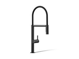 Components Semi-professional kitchen sink faucet with two-function sprayhead - image 1