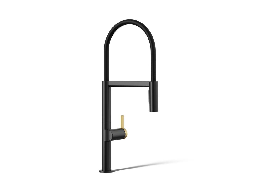 Components Semi-professional kitchen sink faucet with two-function sprayhead by Kohler
