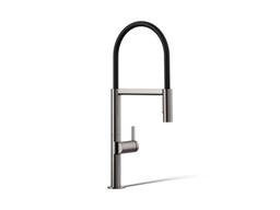 Components Semi-professional kitchen sink faucet with two-function sprayhead - image 1