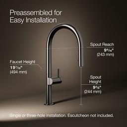 Kohler | Components | Pull Down Kitchen Faucet - Vibrant Titanium - image 3