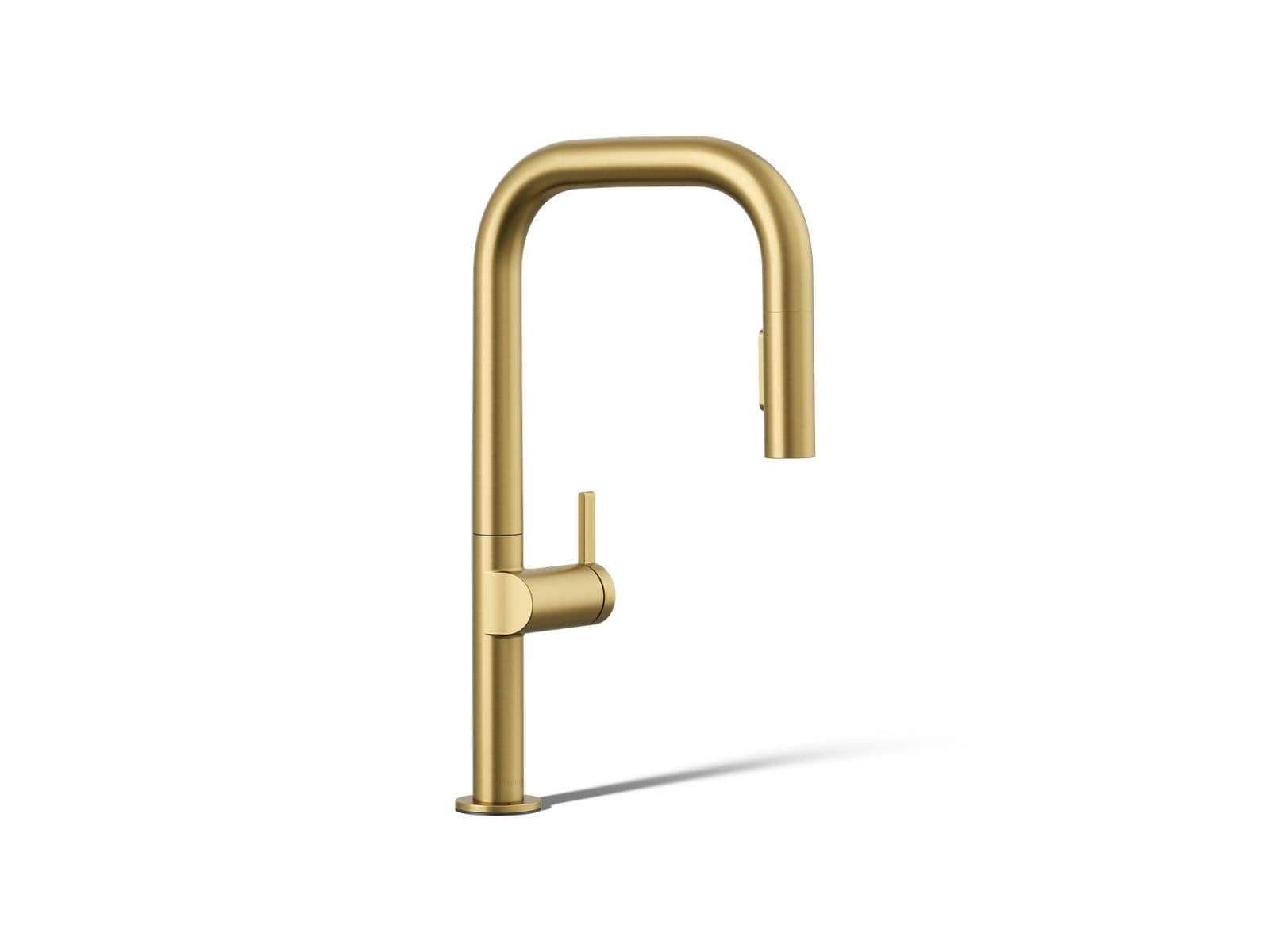 Kohler | Components | Pull Down Kitchen Faucet - Vibrant Brushed Moderne Brass by Kohler