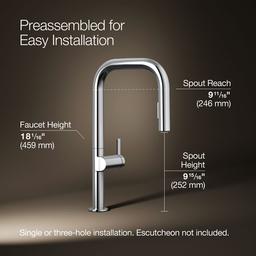 Kohler | Components | Pull Down Kitchen Faucet - Polished Chrome - image 3