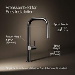Kohler | Components | Pull Down Kitchen Faucet - Vibrant Titanium - image 3