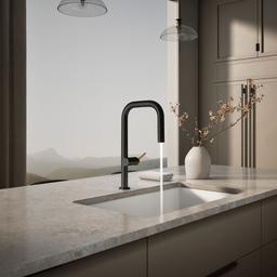 Kohler | Components | Deck Mounted Kitchen Faucet - Matte Black With Brushed Moderne Brass - image 4