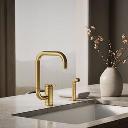 Kohler | Components | Single Hole Kitchen Faucet - Vibrant Brushed Moderne Brass - image 2