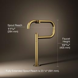 Kohler Components Deck-mount pot filler - Vibrant Brushed Moderne Brass - image 3