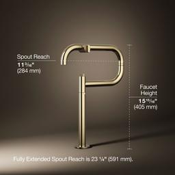 Kohler Components Deck-mount pot filler - Vibrant French Gold - image 3