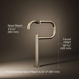 Kohler Components Deck-mount pot filler - Vibrant Brushed Bronze - image 3