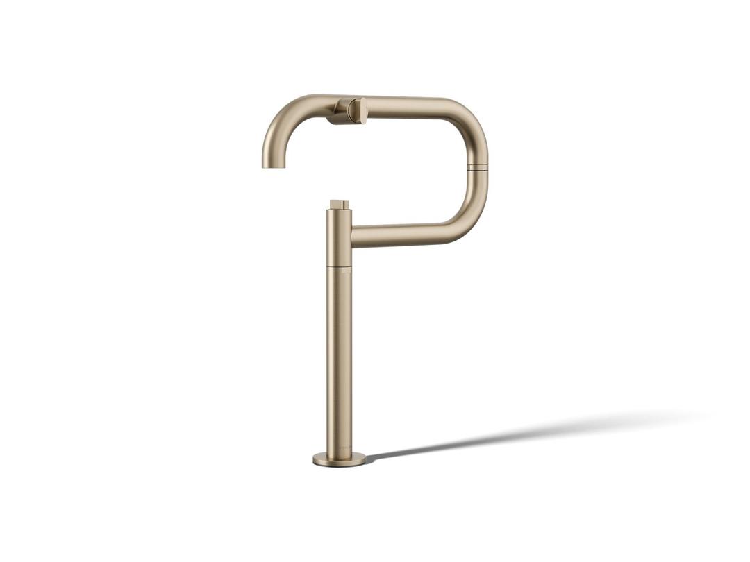 Kohler Components Deck-mount pot filler - Vibrant Brushed Bronze by Kohler