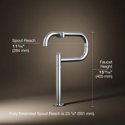 Components Deck-mount pot filler - Polished Chrome - image 3