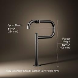 Kohler Components Deck-mount pot filler - Vibrant Titanium - image 3