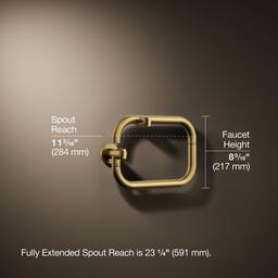 Kohler Components Wall-mount pot filler - Vibrant Brushed Moderne Brass - image 3