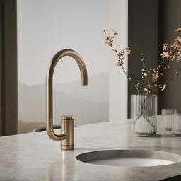 Kohler Components Single-handle bar sink faucet with two-function extended-reach spout - Vibrant Brushed Bronze - image 2