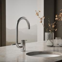 Kohler Components Single-handle bar sink faucet with two-function extended-reach spout - Polished Chrome - image 2