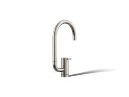 Kohler Components Single-handle bar sink faucet with two-function extended-reach spout - Vibrant Polished Nickel - image 1