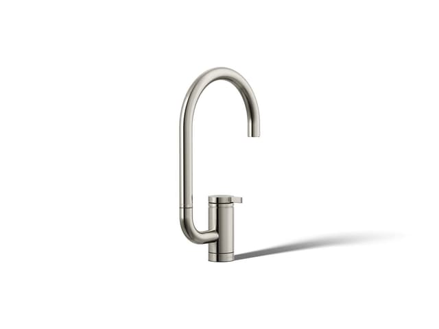 Kohler Components Single-handle bar sink faucet with two-function extended-reach spout - Vibrant Polished Nickel