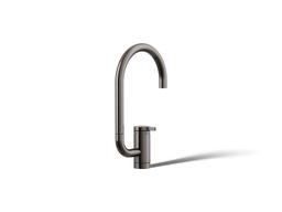 Kohler Components Single-handle bar sink faucet with two-function extended-reach spout - Vibrant Titanium - image 1