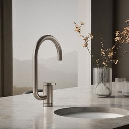 Kohler Components Single-handle bar sink faucet with two-function extended-reach spout - Vibrant Stainless - image 2
