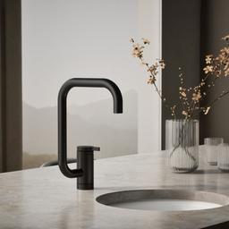 Kohler Components Single-handle bar sink faucet with two-function extended-reach spout - Matte Black - image 2