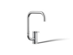 Kohler Components Single-handle bar sink faucet with two-function extended-reach spout - Polished Chrome - image 1