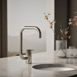Kohler Components Single-handle bar sink faucet with two-function extended-reach spout - Vibrant Polished Nickel - image 2