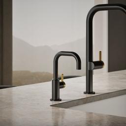 Kohler Components Beverage faucet - Matte Black With Brushed Moderne Brass - image 2
