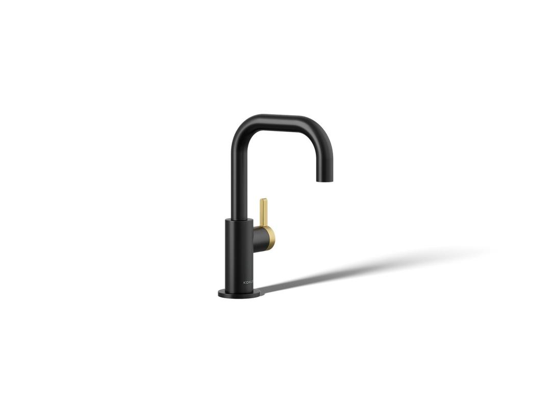 Kohler Components Beverage faucet - Matte Black With Brushed Moderne Brass by Kohler