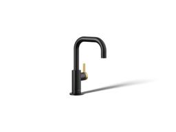 Kohler Components Beverage faucet - Matte Black With Brushed Moderne Brass - image 1