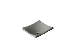 Kohler DemiLav 18-1/4'' rectangular vessel bathroom sink, no overflow - Thunder Grey - image 1