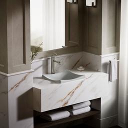 Kohler DemiLav 18-1/4'' rectangular vessel bathroom sink, no overflow - Ice Grey - image 4