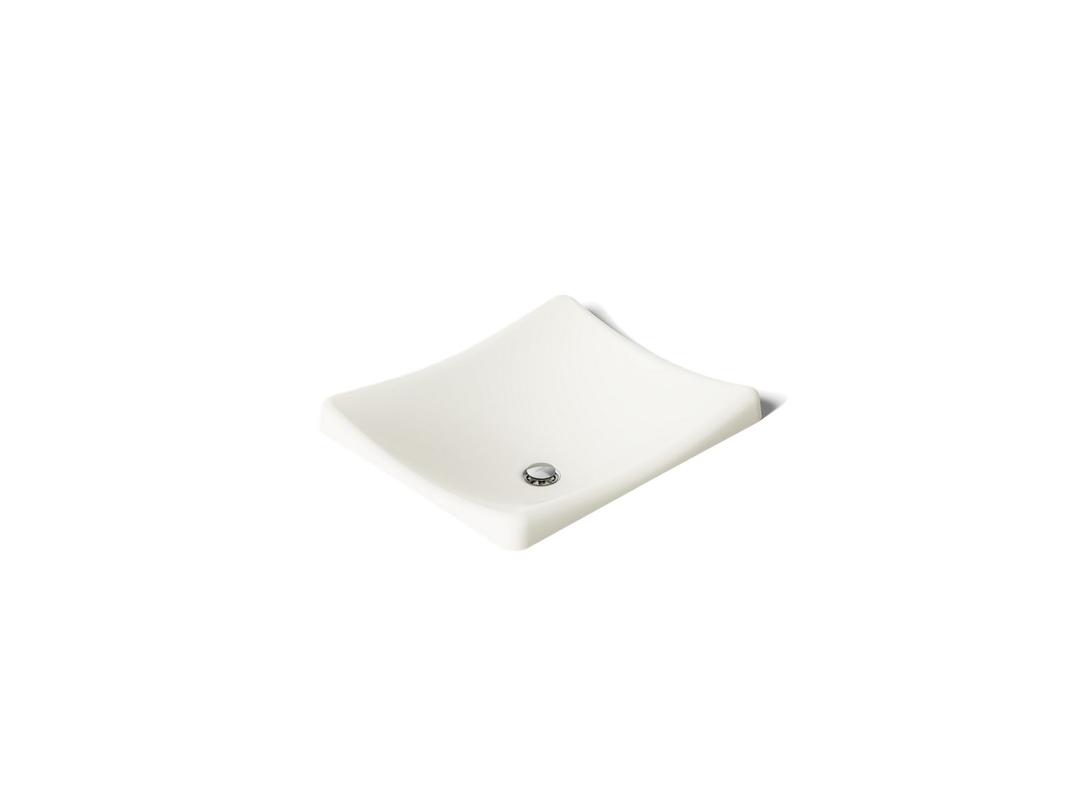 Kohler DemiLav 18-1/4'' rectangular vessel bathroom sink, no overflow - Biscuit by Kohler