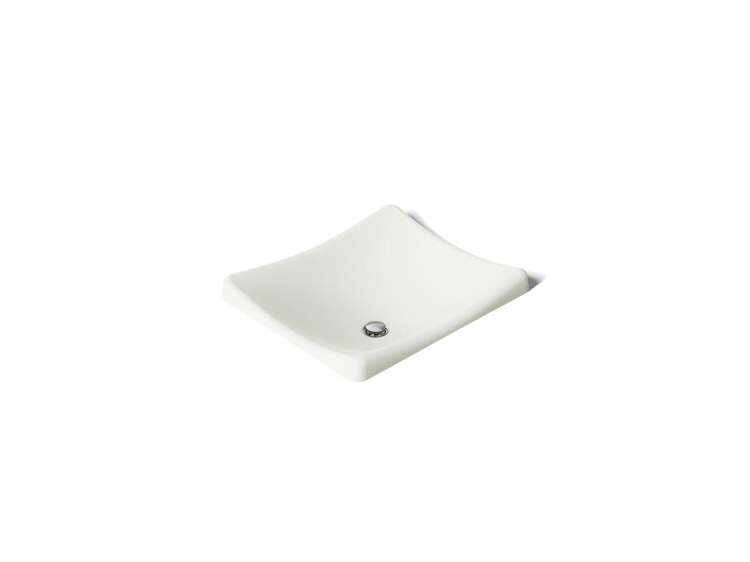 Kohler DemiLav 18-1/4'' rectangular vessel bathroom sink, no overflow - Dune by Kohler
