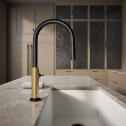 BilletE Pull-down kitchen sink faucet with two-function sprayhead - image 7