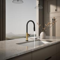 BilletE Pull-down kitchen sink faucet with two-function sprayhead - image 4