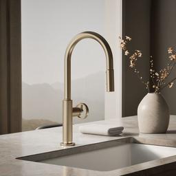 BilletE Pull-down kitchen sink faucet with two-function sprayhead - Vibrant Brushed Bronze - image 2