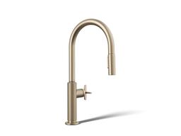 BilletE Touchless pull-down kitchen sink faucet with two-function sprayhead - Vibrant Brushed Bronze - image 1