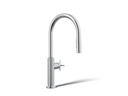 BilletE Touchless pull-down kitchen sink faucet with two-function sprayhead - Polished Chrome - image 1