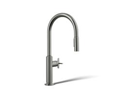 BilletE Touchless pull-down kitchen sink faucet with two-function sprayhead - Vibrant Titanium - image 1